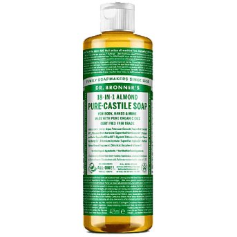 Organic Almond Liquid Soap (1/2 case) Dr. Bronner 475ml