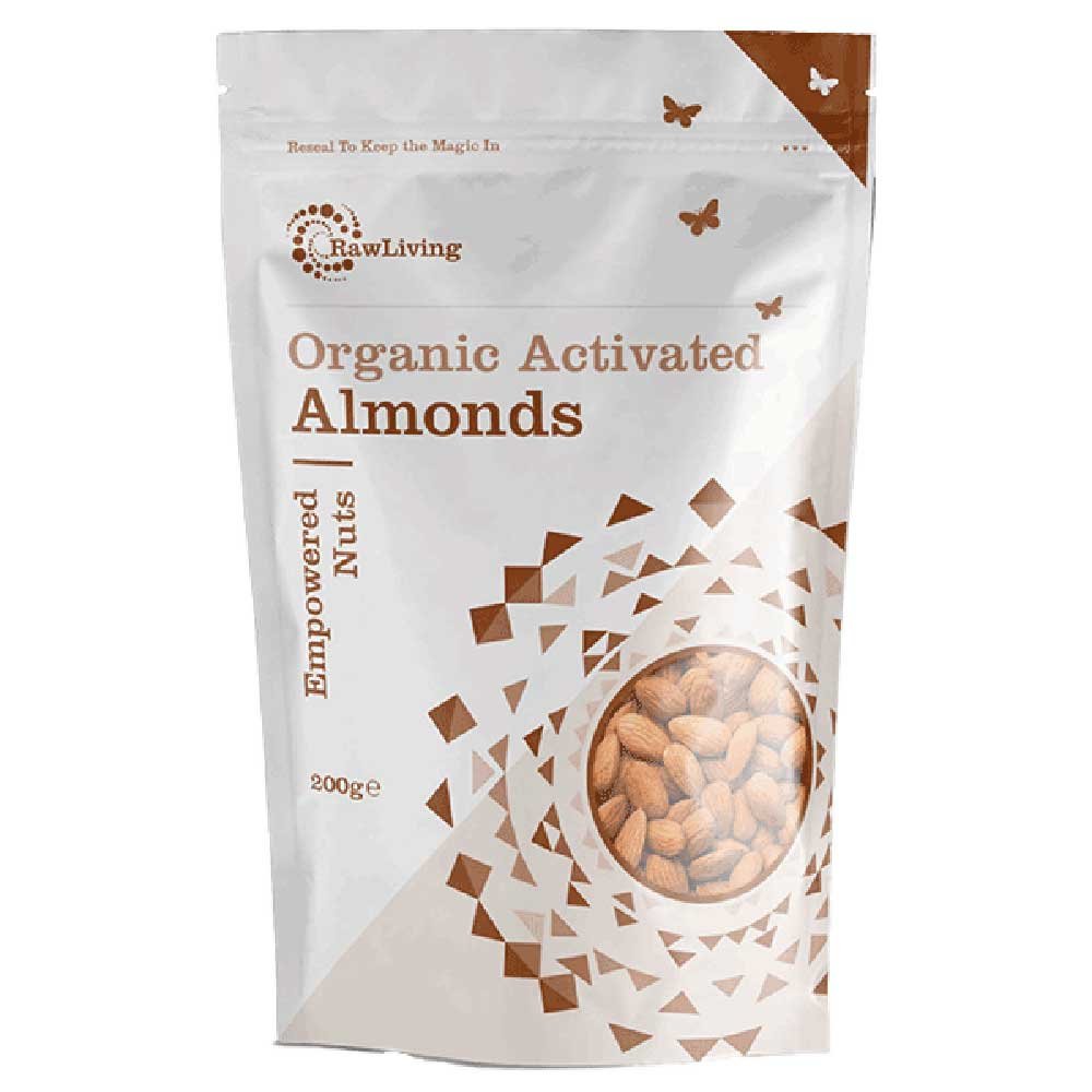 Organic Activated Almonds Raw Living 200g Organic Activated Almonds Raw Living 200g