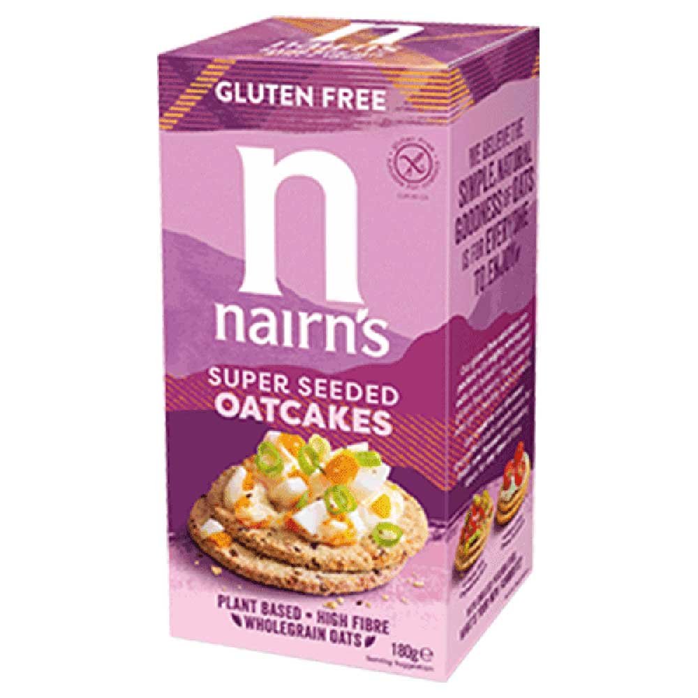 Gluten-free Super Seeded Oatcakes Nairn's 180g Gluten-free Super Seeded Oatcakes Nairn's 180g