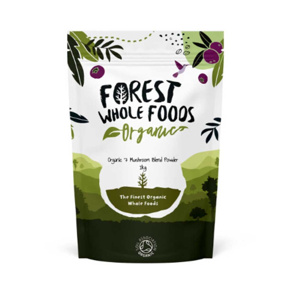 Organic 7 Blend Mushroom Powder Forest Whole Foods 125g