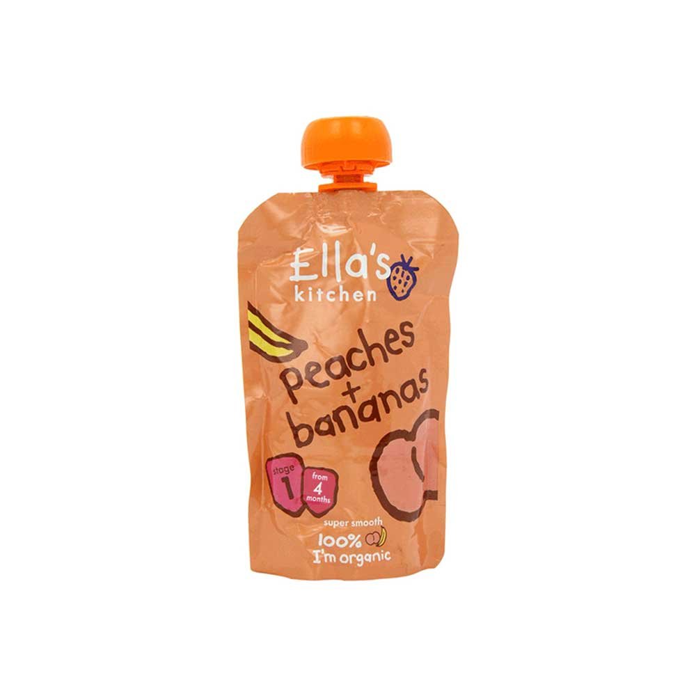 Organic Peaches and Bananas Ella's Kitchen 120g