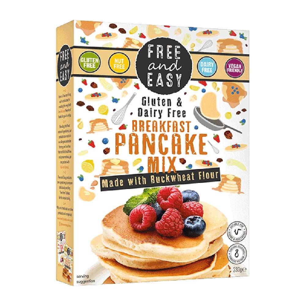 Breakfast Pancake Mix Free & Easy 230g Breakfast Pancake Mix Free & Easy 230g
