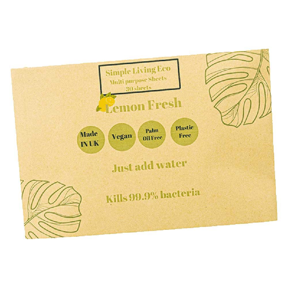 Multi Purpose Cleaner Sheet - Lemon Fresh - 30 sheets Simple