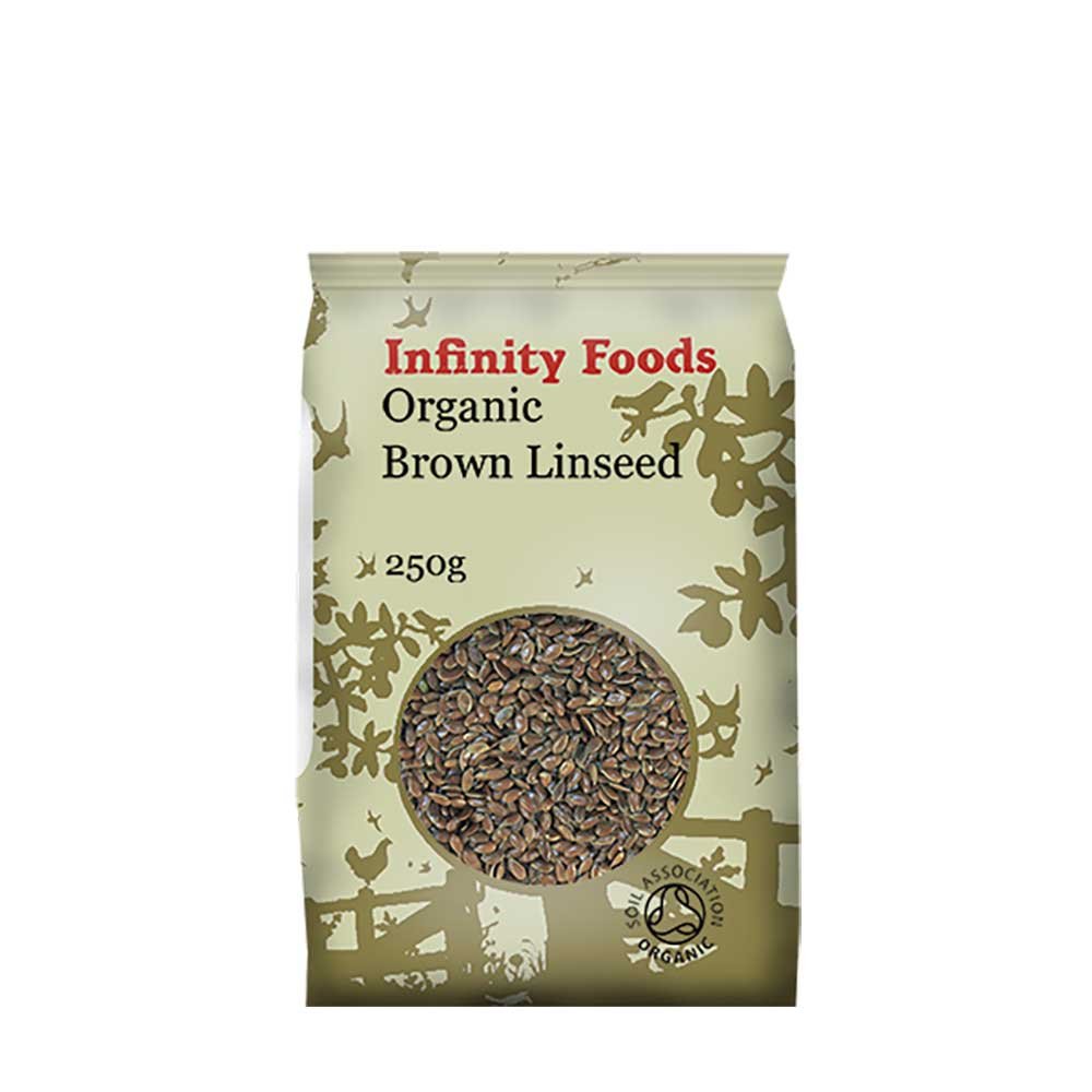Organic Linseed Brown Infinity Foods 250g Organic Linseed Brown Infinity Foods 250g