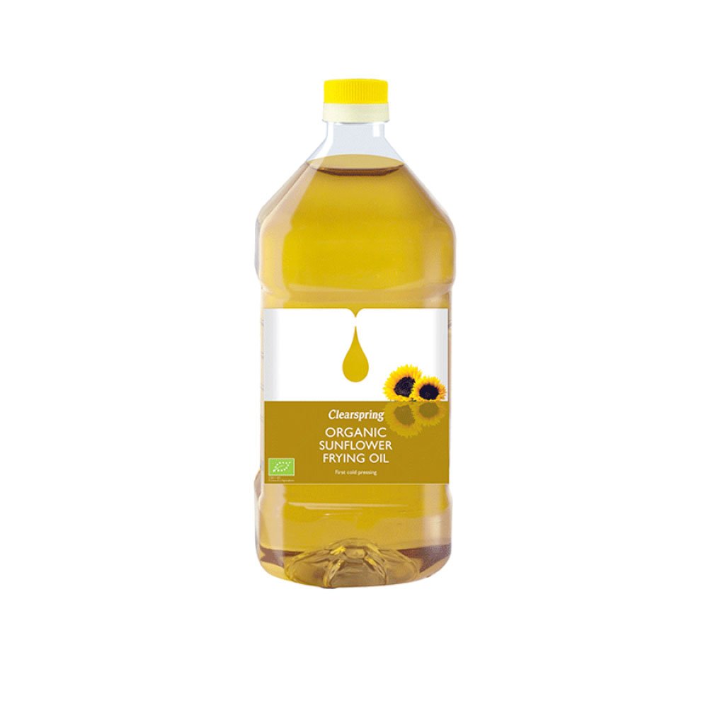 Organic Sunflower Oil - for Frying - clear plastic Organic Sunflower Oil - for Frying - clear plastic