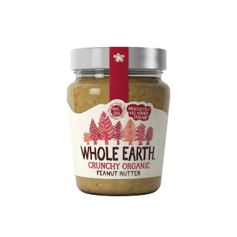 Organic Peanut Butter Crunchy - small Whole Earth 227g