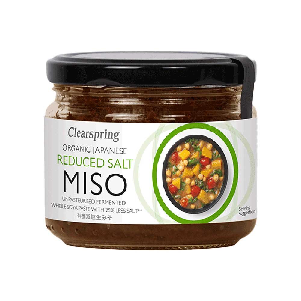 Organic Reduced Salt Brown Rice Miso - unpasteurised - jar C Organic Reduced Salt Brown Rice Miso - unpasteurised - jar C