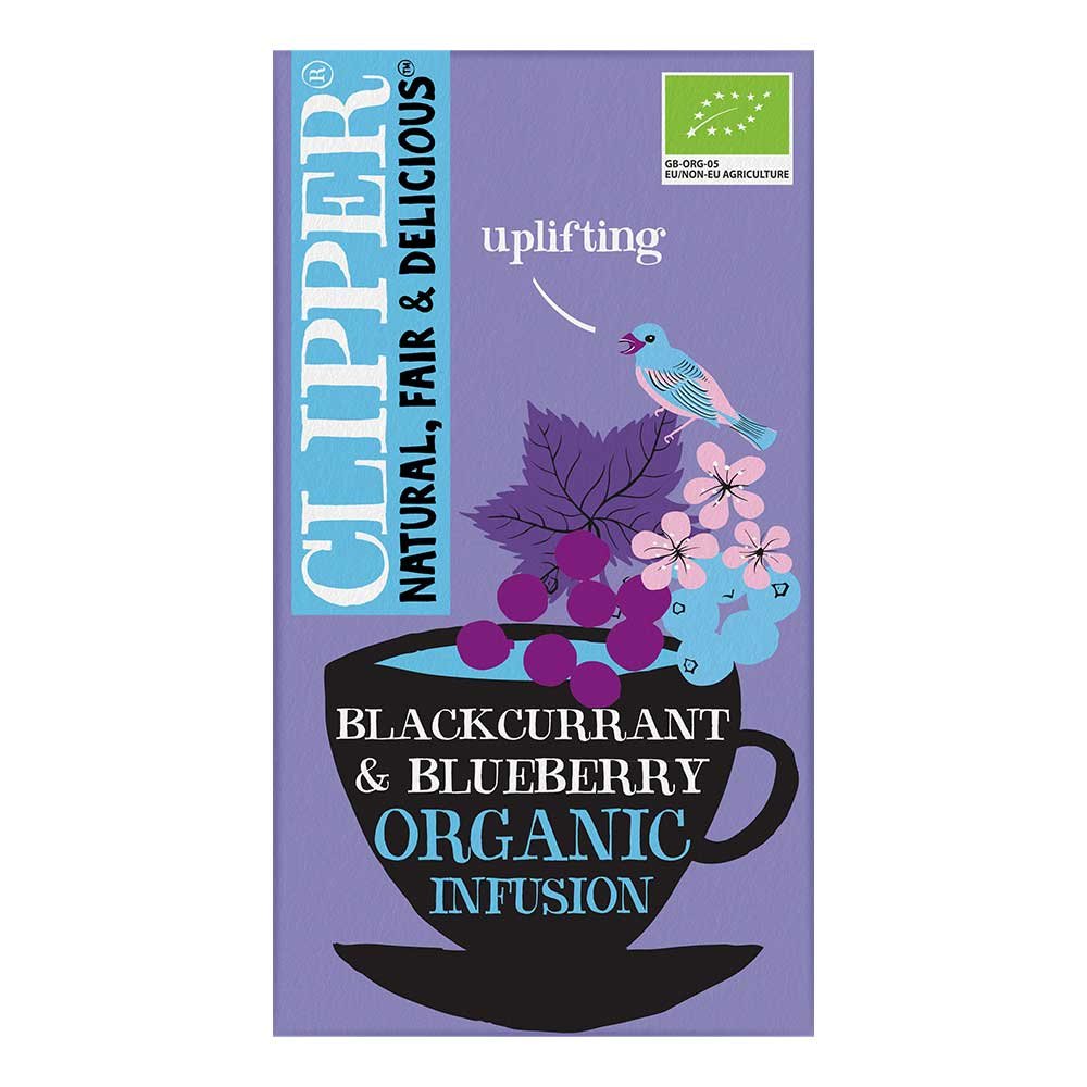 Organic Blackcurrant & Blueberry Infusion Clipper 20bgs