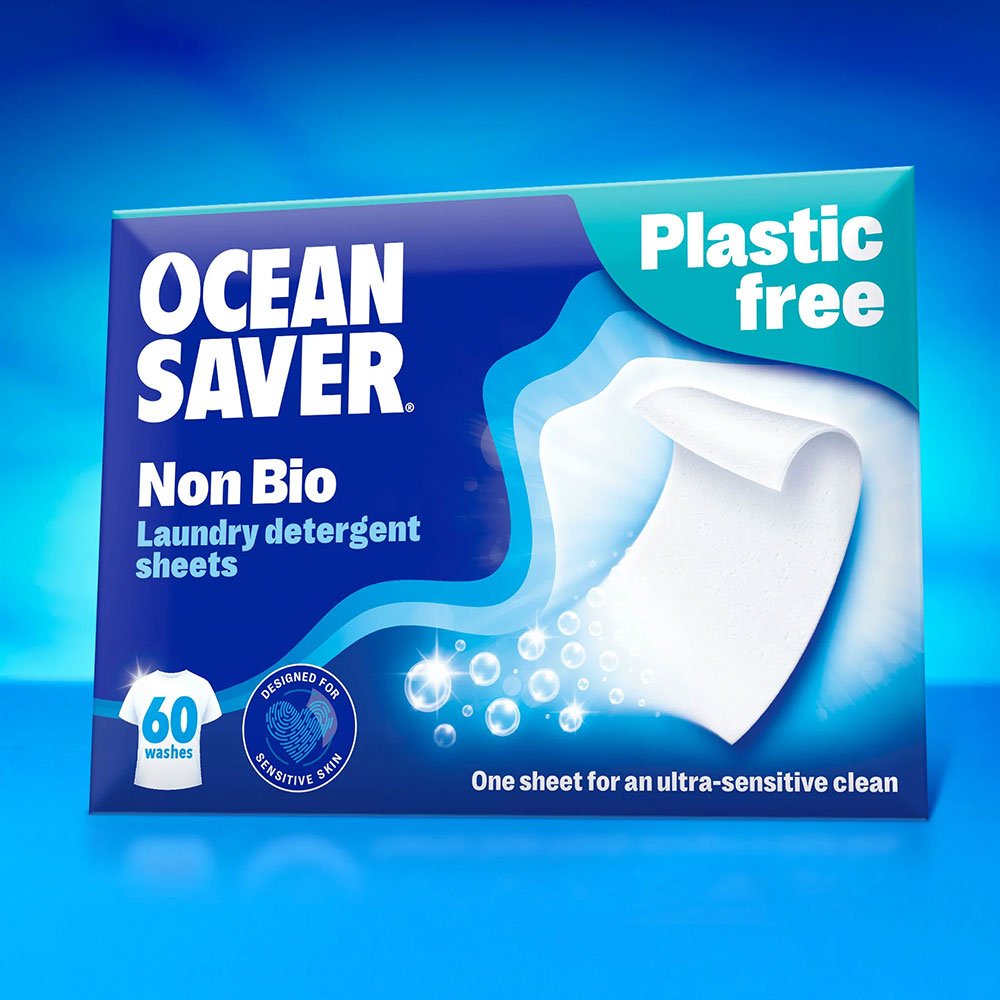 Non-Bio Laundry Detergent Sheets - 60 Pack Ocean Saver 60she