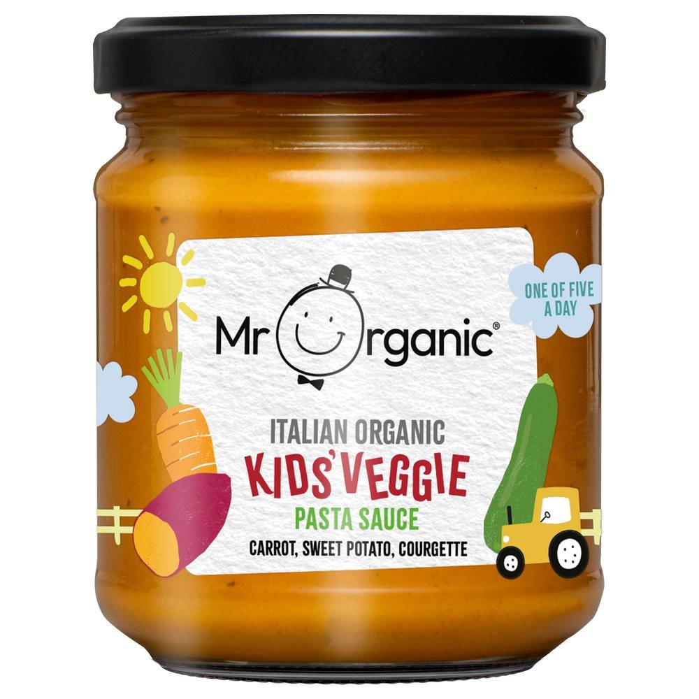 Organic Kids' Veggie Pasta Sauce - carrot sweet potato courgette Mr Organic 6x200g