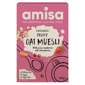 Organic Fruity Oat Muesli Amisa 325g Organic Fruity Oat Muesli Amisa 325g