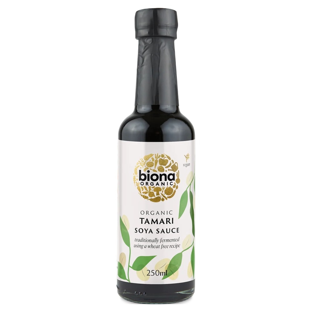 Organic Tamari Soya Sauce - glass bottle Biona 6x250ml