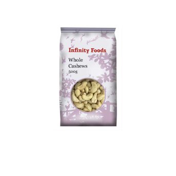 Cashews Whole Infinity Foods 500g Cashews Whole Infinity Foods 500g