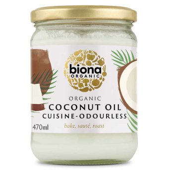 Organic 470ml Mild Coconut Oil Cuisine Biona 470ml