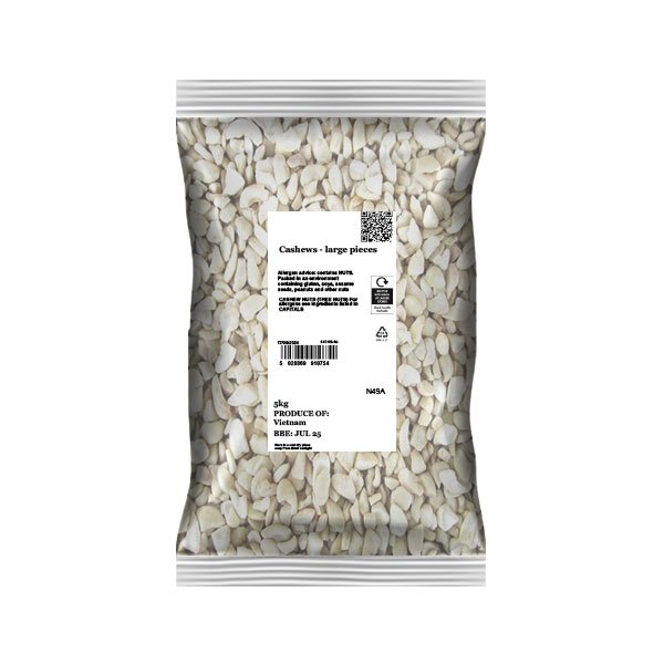 Cashews - large pieces Infinity Foods 5kg