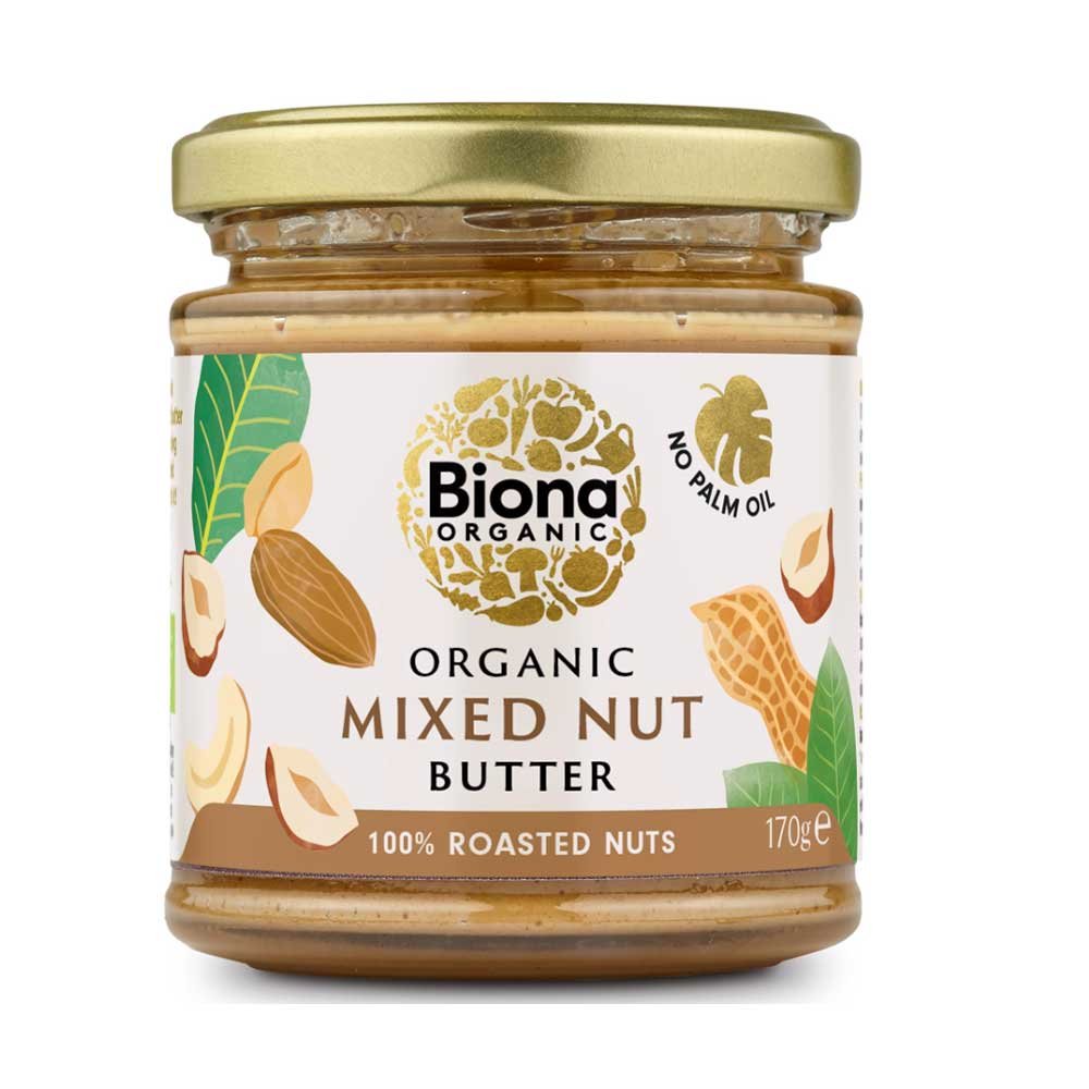 Organic Mixed Nut Butter Biona 170g