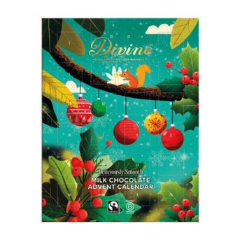 Milk Chocolate Advent Calendars Divine 12x85g