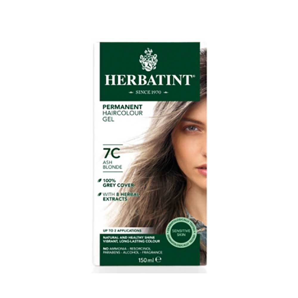 7C - Ash Blonde - Hair Colour Herbatint 1pack