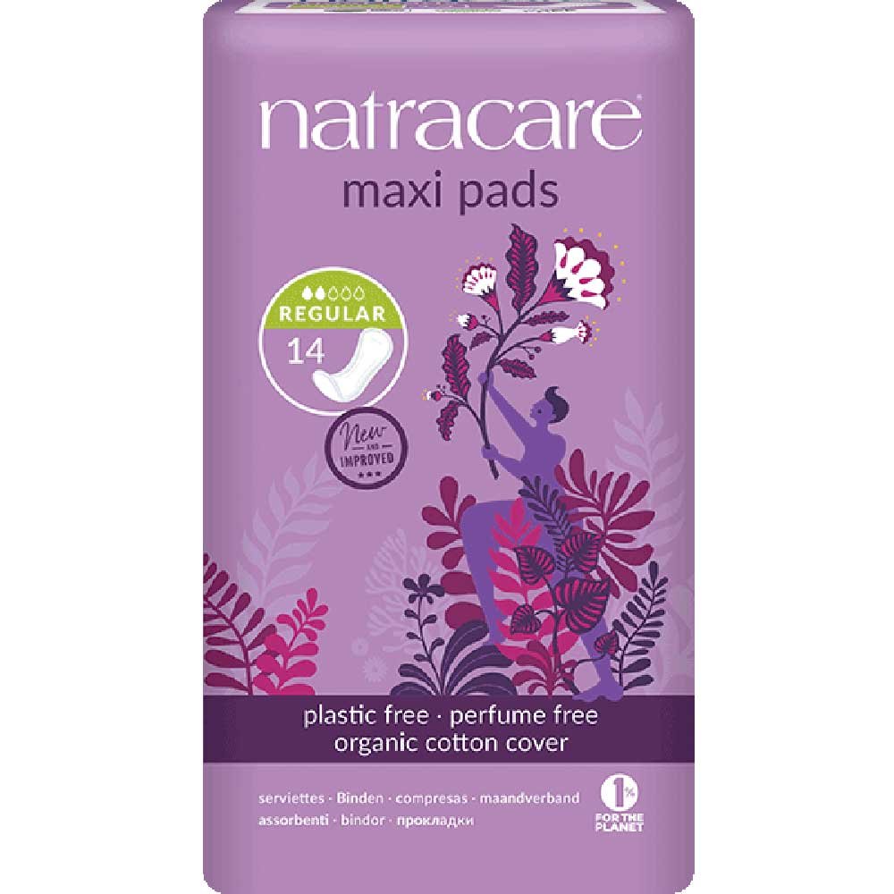 Regular Maxi Pads Natracare 14