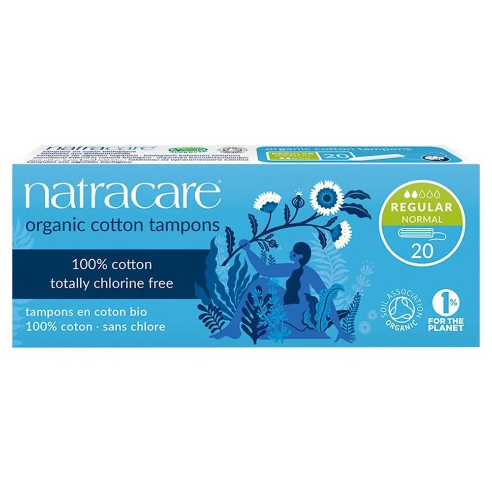 Organic Regular Tampons Natracare 12x20