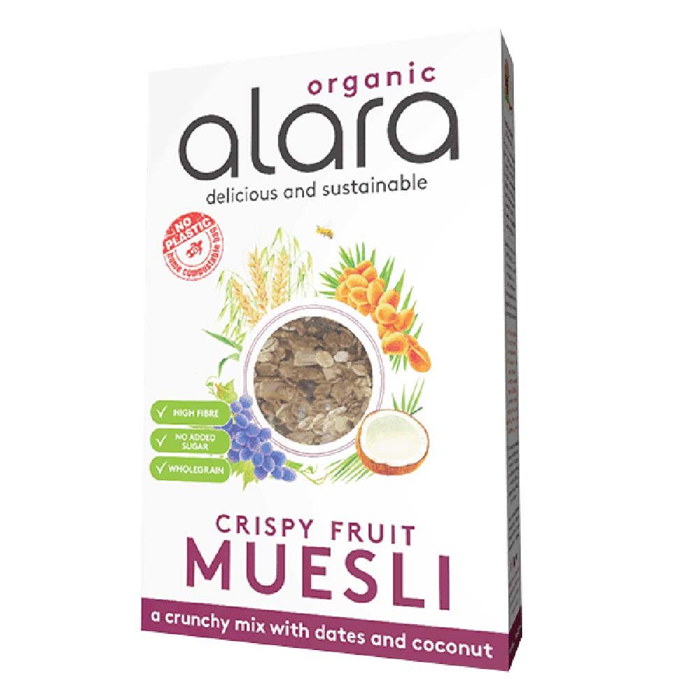 Organic Crispy Fruit Muesli Alara 550g Organic Crispy Fruit Muesli Alara 550g