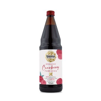 Organic Cranberry Juice -100% - large Biona 750ml