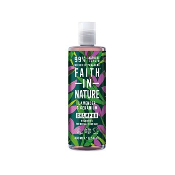 Lavender & Geranium Shampoo Faith in Nature 400ml Lavender & Geranium Shampoo Faith in Nature 400ml