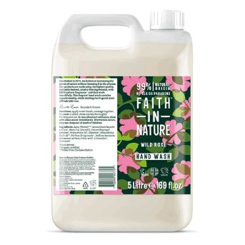 Bulk Hand Wash - Wild Rose Faith in Nature 5l
