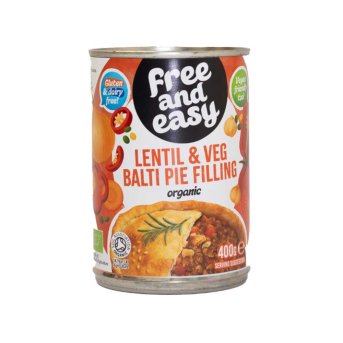 Organic Lentil & Veg Balti Pie Filling