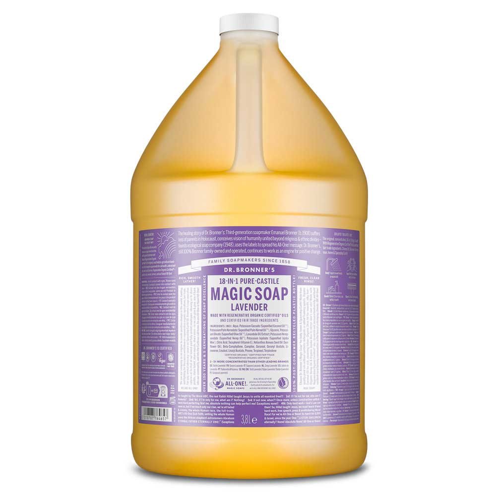 Organic Lavender Liquid Soap - single Dr. Bronner 3.79l