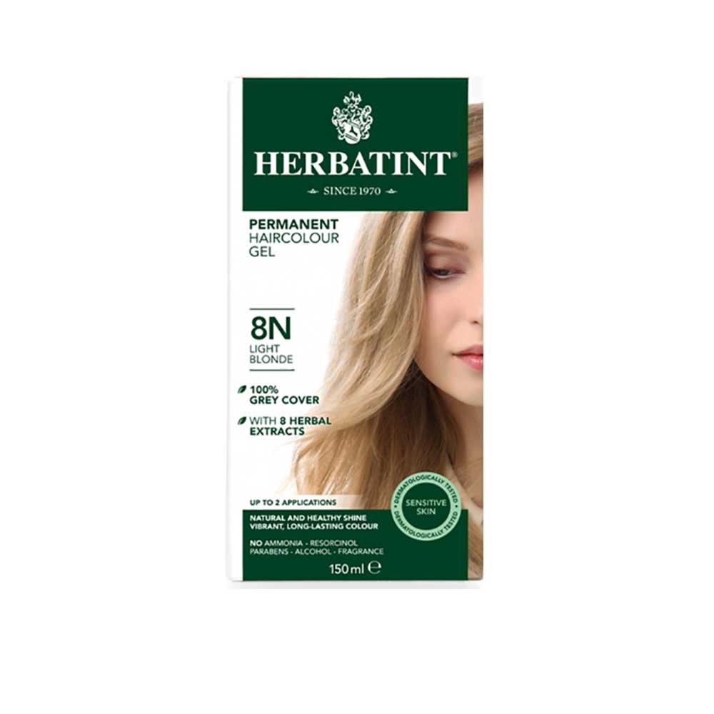 8N - Light Blonde - Hair Colour Herbatint 1pack