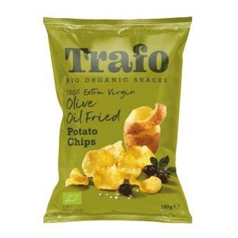 Organic Salted Crisps - fried in EV olive oil Trafo 100g