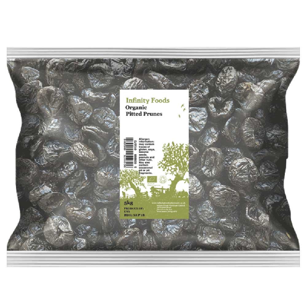 Organic Prunes - Pitted Infinity Foods 5kg Organic Prunes - Pitted Infinity Foods 5kg