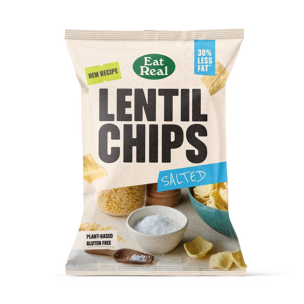 Sea Salt Lentil Chips - large Eat Real 95g