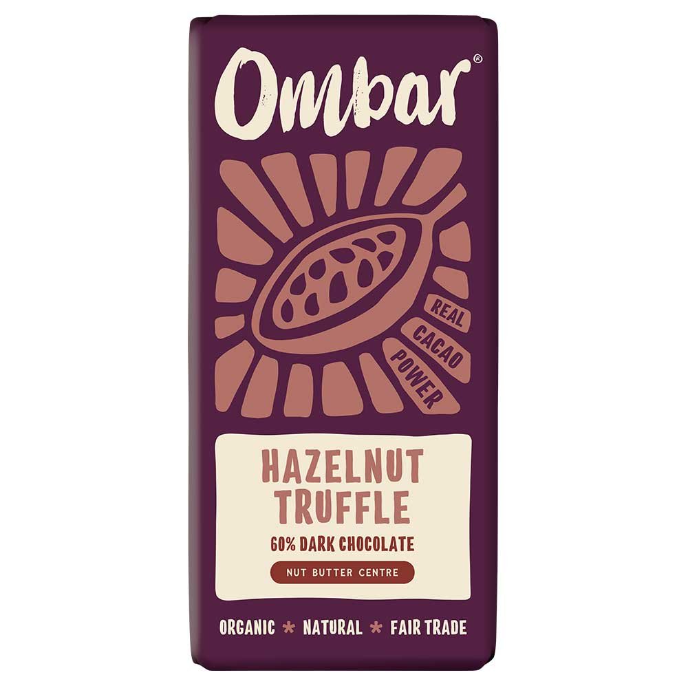 Organic Hazelnut Truffle Centres Chocolate - large Ombar 10x70g Organic Hazelnut Truffle Centres Chocolate - large Ombar 10x70g