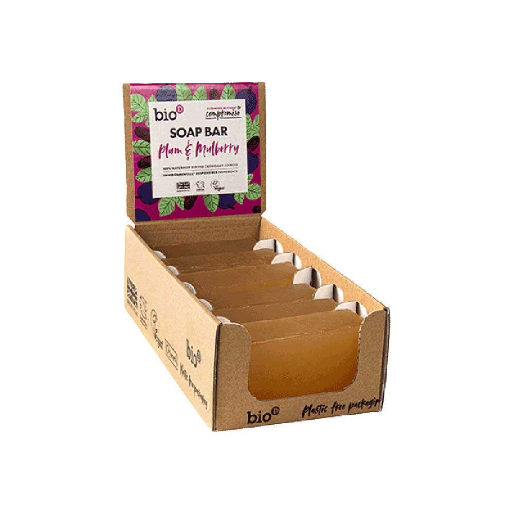 Plum & Mulberry Naked Soap Bar Bio-D 90g Plum & Mulberry Naked Soap Bar Bio-D 90g