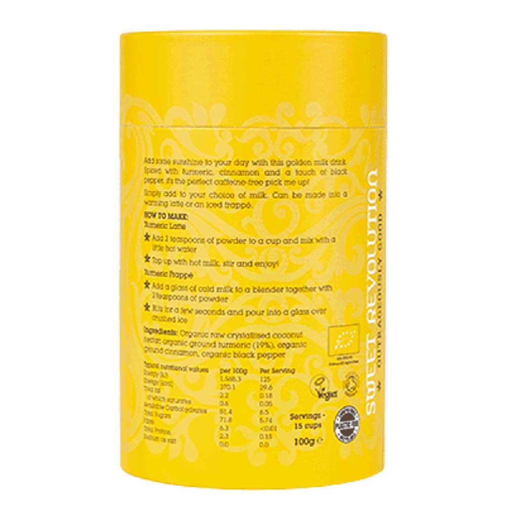 Organic Turmeric Latte with black pepper - Barista Sweet Rev