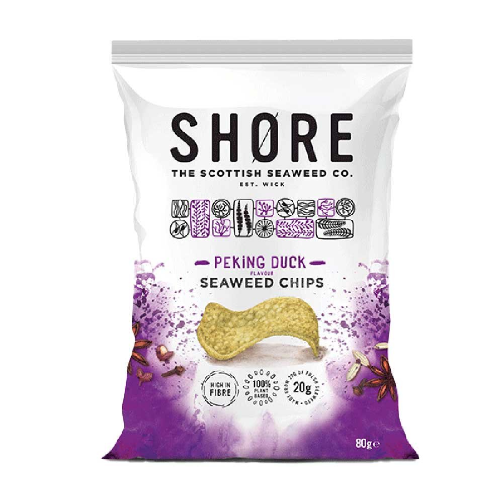 Peking Duck Seaweed Chips - Share Bag Shore 80g Peking Duck Seaweed Chips - Share Bag Shore 80g