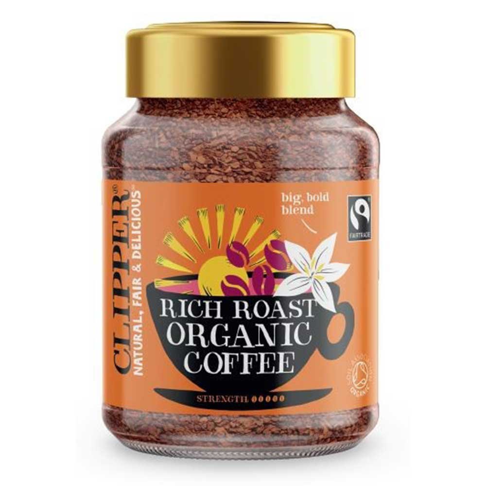 Organic Instant Coffee - Rich Roast Clipper 100g Organic Instant Coffee - Rich Roast Clipper 100g