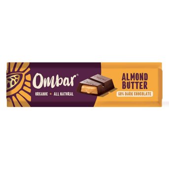 Organic Almond Butter Filled Chocolate bar Ombar 15x42g Organic Almond Butter Filled Chocolate bar Ombar 15x42g