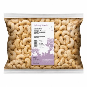 Cashews - large pieces Infinity Foods 5kg Cashews - large pieces Infinity Foods 5kg