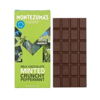 Minted - Milk with Crunchy Peppermint Montezuma 12x90g Minted - Milk with Crunchy Peppermint Montezuma 12x90g