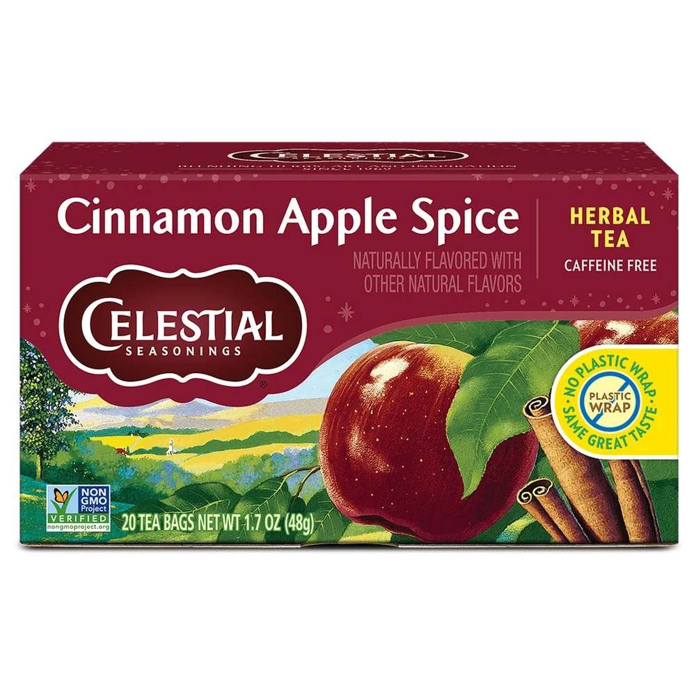 Cinnamon and Apple Spice Tea Bags Celestial Seasonings 6x20bags Cinnamon and Apple Spice Tea Bags Celestial Seasonings 6x20bags