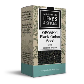 Organic Black Onion Seed (Nigella Seed) Infinity Foods 6x25g Organic Black Onion Seed (Nigella Seed) Infinity Foods 6x25g