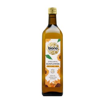 Organic Sunflower Frying Oil Biona 12x750ml
