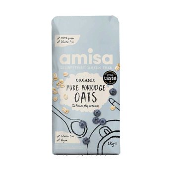 Organic Pure Porridge Oats Amisa 1kg