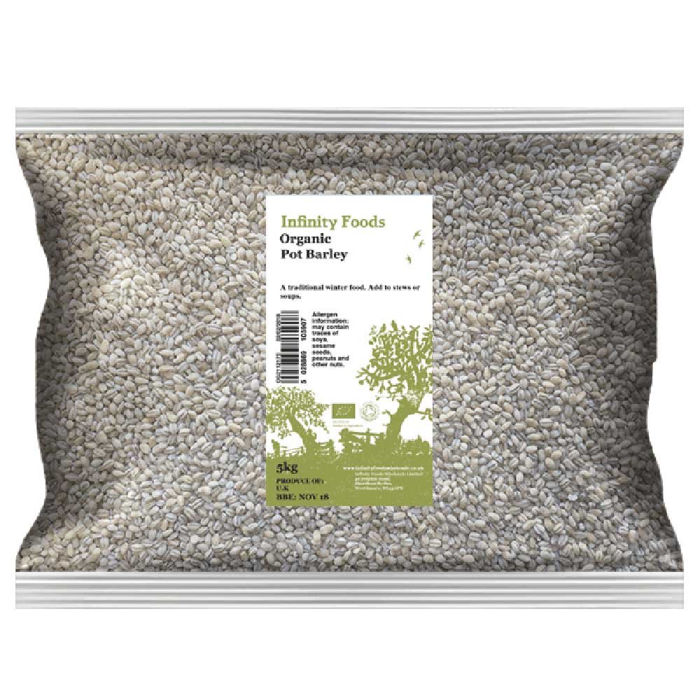 Organic Pot Barley Infinity Foods 5kg Organic Pot Barley Infinity Foods 5kg