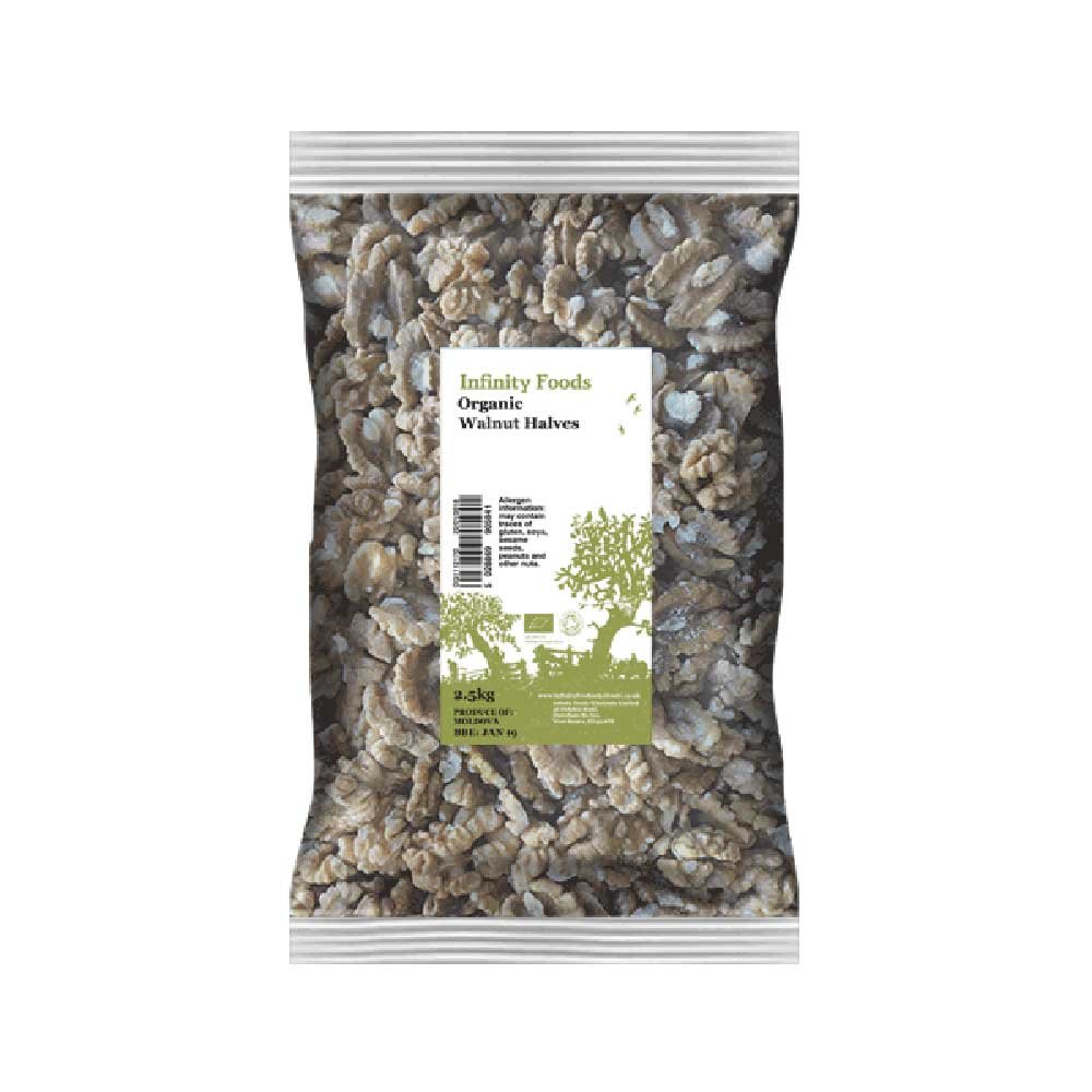 Organic Walnut Halves - Light Infinity Foods 2.5kg