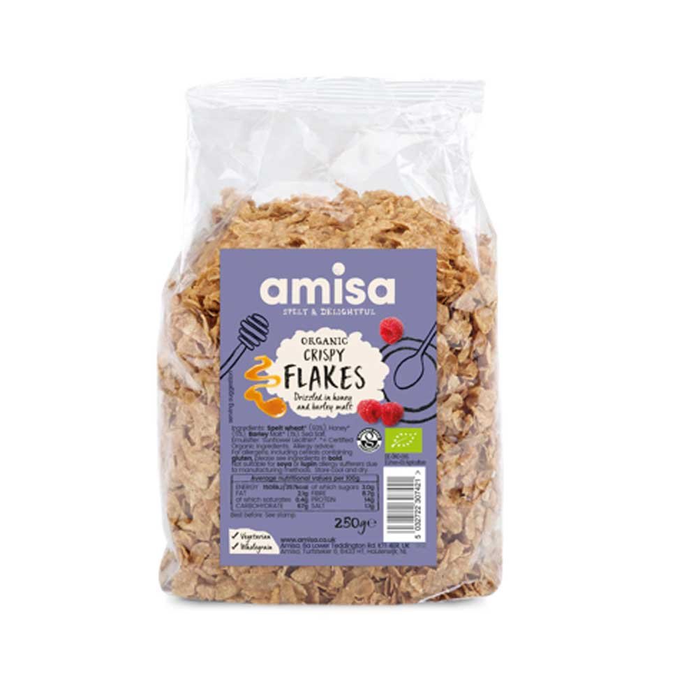 Organic Crispy Spelt Flakes Biona 6x300g