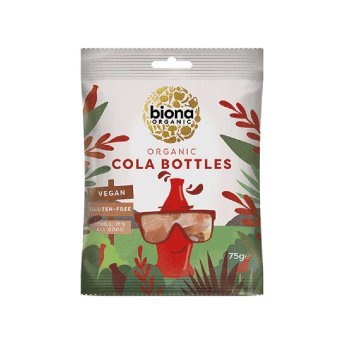 Organic "Cola Bottle" Sweeties Biona 75g Organic "Cola Bottle" Sweeties Biona 75g